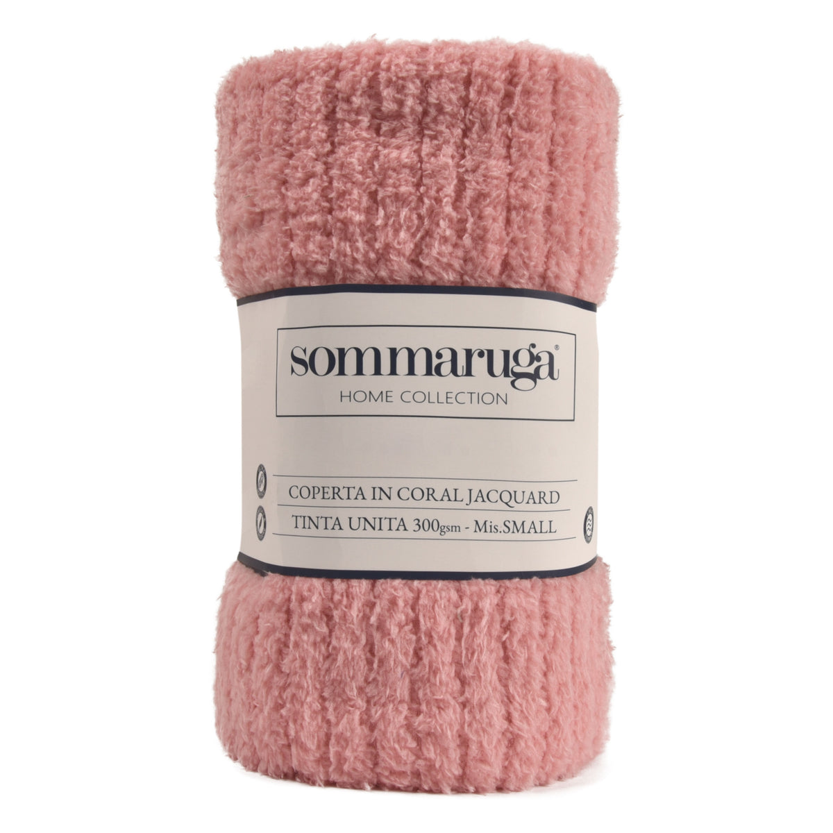 Coperta in coral jacquard Sommaruga Paride 120x140