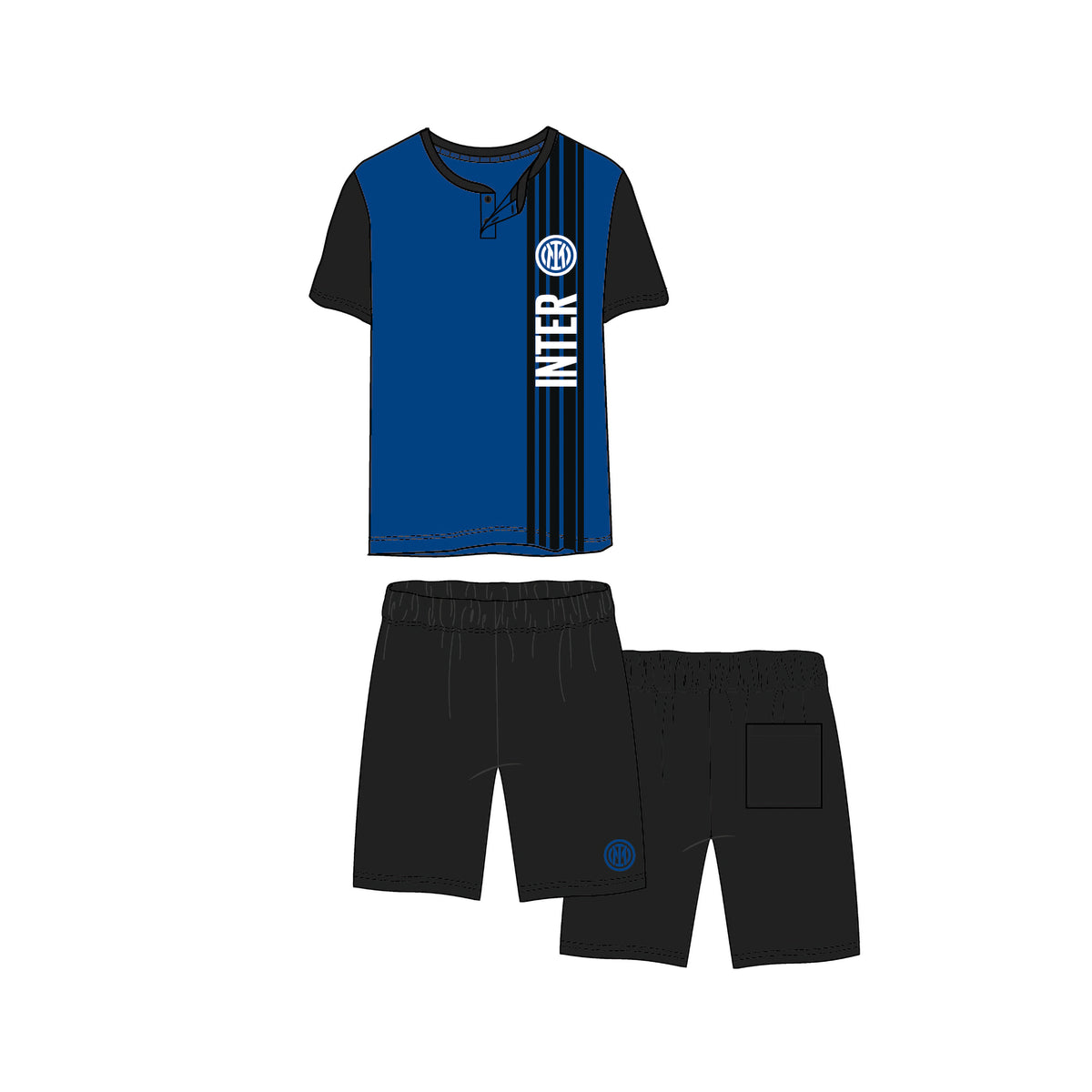 Pigiama estivo uomo/bambino 100% cotone INTER 2065