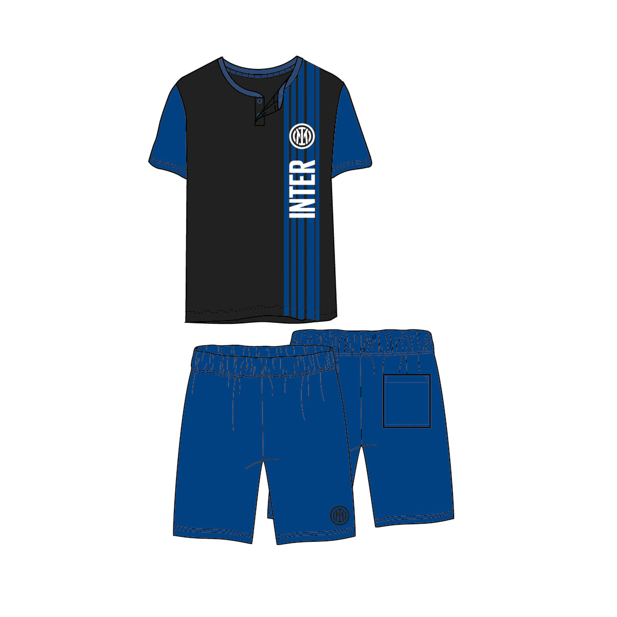 Pigiama estivo uomo/bambino 100% cotone INTER 2065
