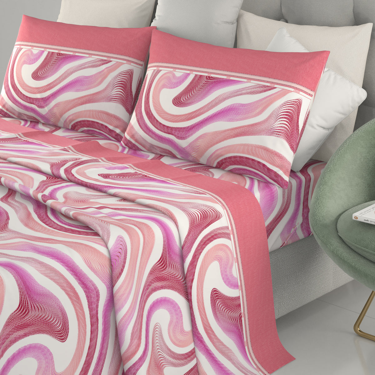 Lenzuola letto in cotone Irge Ginevra Picasso