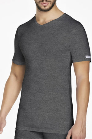 Maglia da uomo a punta mezza manica Pierre Cardin pcu101 in cotone bi-elastico