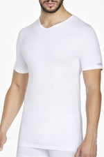 Maglia da uomo a punta mezza manica Pierre Cardin pcu101 in cotone bi-elastico