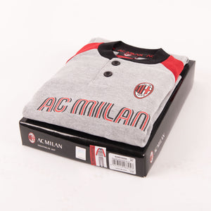Pigiama bambino Milan serafino caldo cotone B2MI16095 grigio