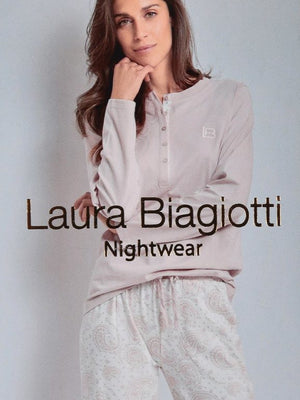 Pigiama Donna Laura Biagiotti 96402 lungo cipria