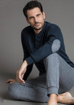 Pigiama uomo Enrico Coveri EP5072 blu punto milano