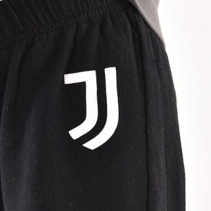 Pigiama tuta bambino Juventus zip cotone felpato B2JU15118 grigio melange