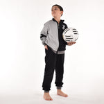Pigiama tuta bambino Juventus zip cotone felpato B2JU15118 grigio melange