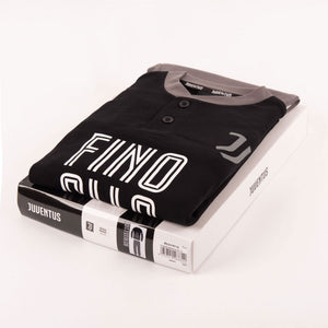 Pigiama uomo Juventus serafino caldo cotone B2JU14116 nero