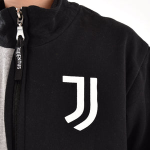Pigiama tuta bambino Juventus zip cotone felpato B2JU15118 grigio melange