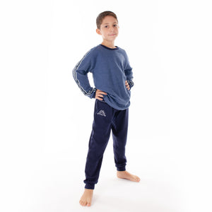 Pigiama bambino ragazzo caldo cotone Kappa 21271Y jeans