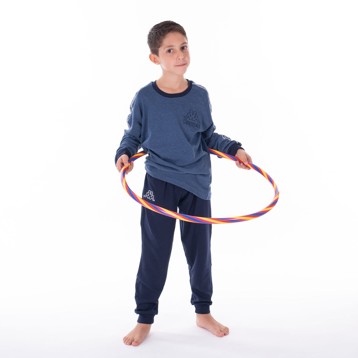 Pigiama bambino ragazzo caldo cotone Kappa 21271Y jeans