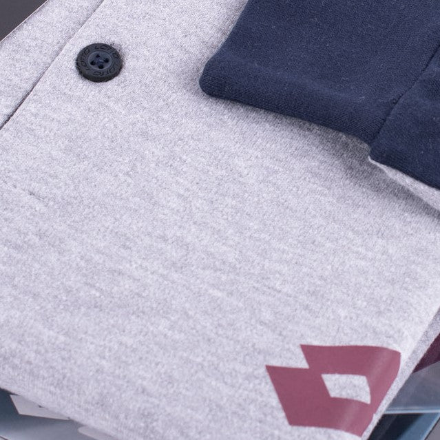 Pigiama uomo Lotto LP4068 caldo cotone con polsini grigio