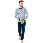 Pigiama uomo Il Granchio GP4007 caldo cotone grigio melange