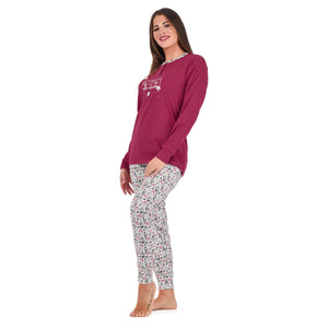 Pigiama donna serafino caldo cotone karelpiù KF5059