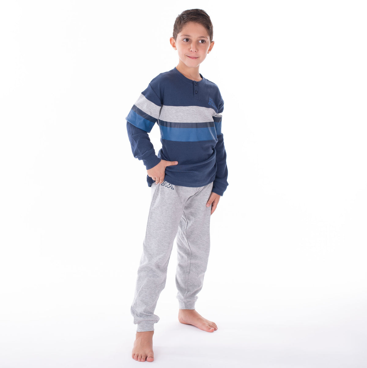 Pigiama bambino Kappa 21264Y caldo cotone navy