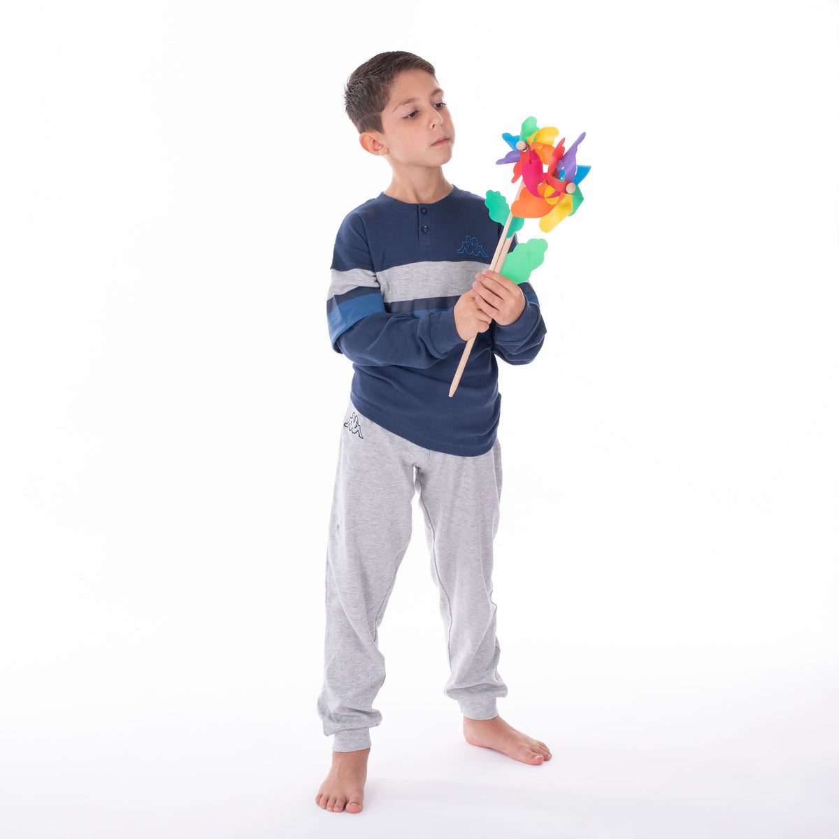 Pigiama bambino Kappa 21264Y caldo cotone navy