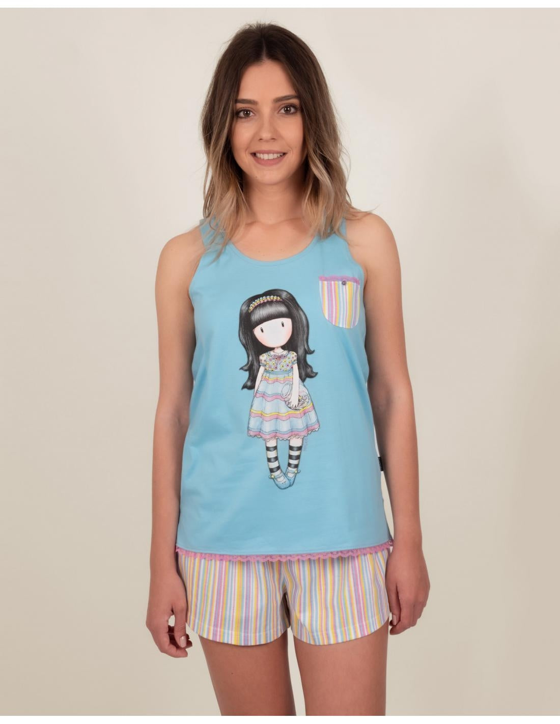 Pigiama da donna 54457 Santoro Gorjuss cotone