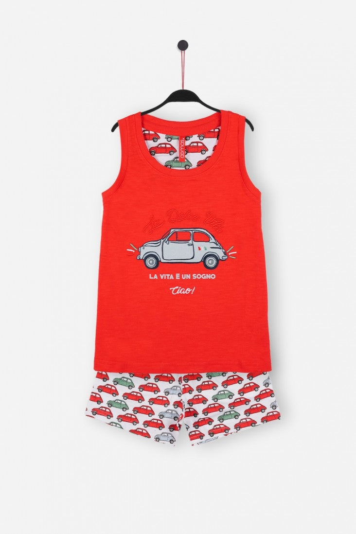 Pigiama da bambina Admas 54095 estivo in cotone