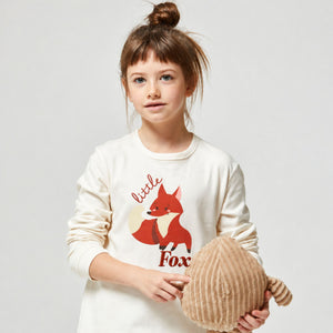 Pigiama bimba in caldo cotone stampa volpe Pompea fox girl