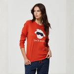 Pigiama donna con pecorella caldo cotone Pompea sheep