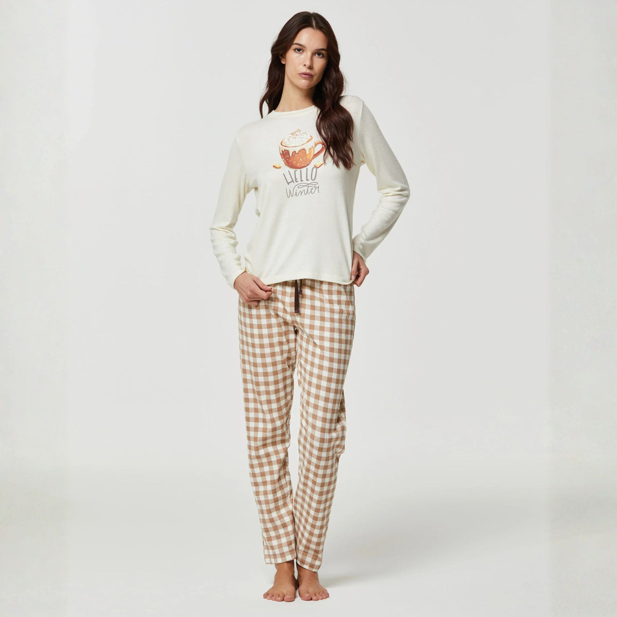 Pigiama donna in caldo cotone Pompea winter