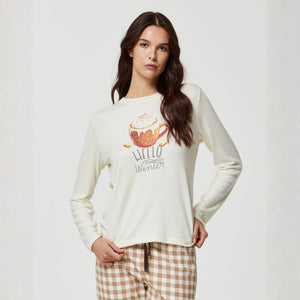 Pigiama donna in caldo cotone Pompea winter