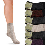 Calze donna corte calde caldo cotone Meritex 6 paia 3597 A