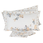 Lenzuola matrimoniali 2 piazze cotone Preziosa Portovenere 5 beige fiori