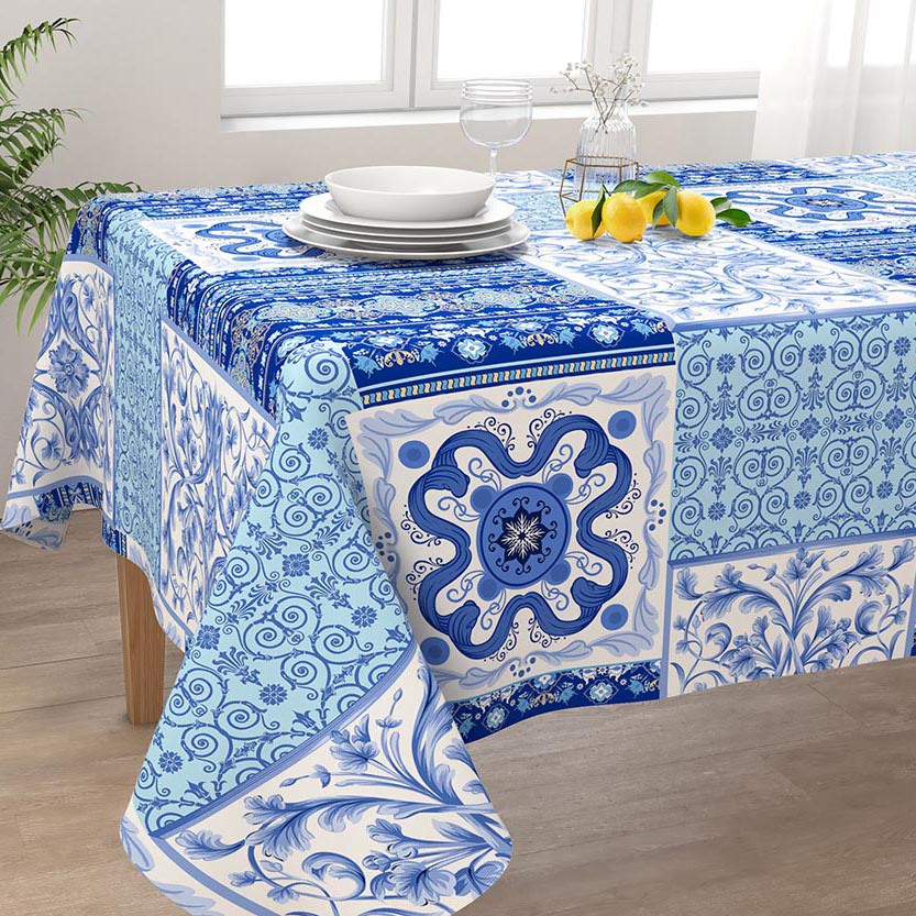 Tovaglia tavola Irge 100% cotone fantasia Alba Procida