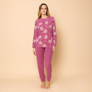 Pigiama donna in punto milano fantasia floreale PTD01 di Irge
