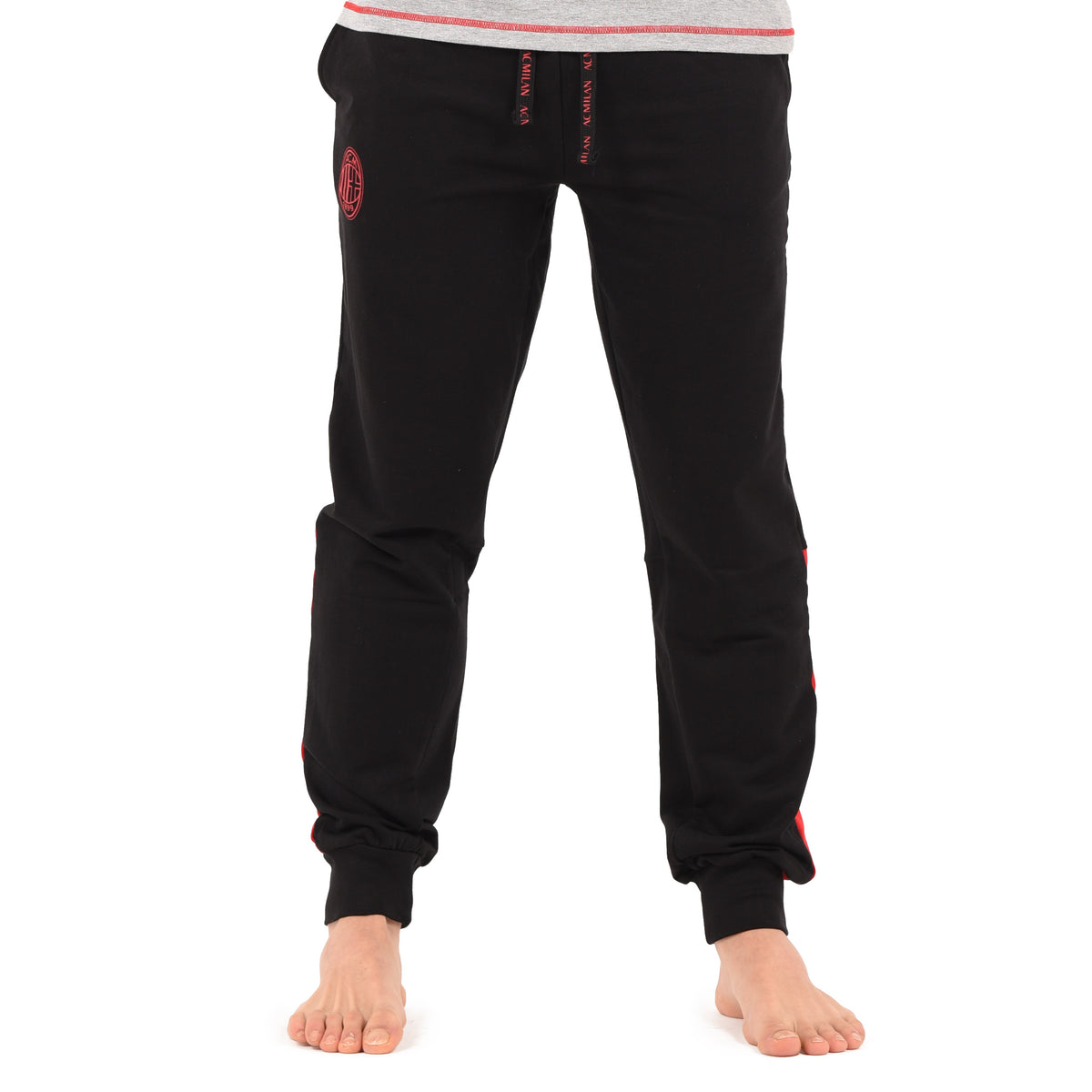 Pantaloni tuta Uficiale AC Milan 100% cotone nero