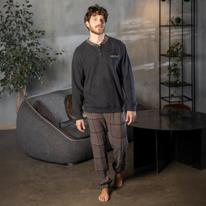 Pigiama uomo in punto milano fantasia tartan PTU 31 Irge