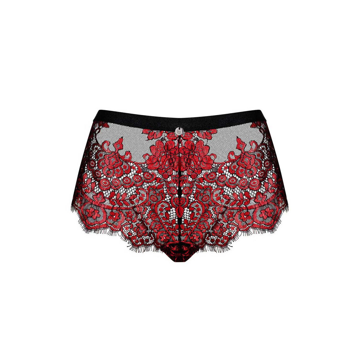 Shorties sexy in pizzo floreale con fiocco in raso Obsessive Redessia