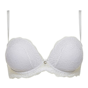 Reggiseno fascia super push up Lormar double extra pizzo