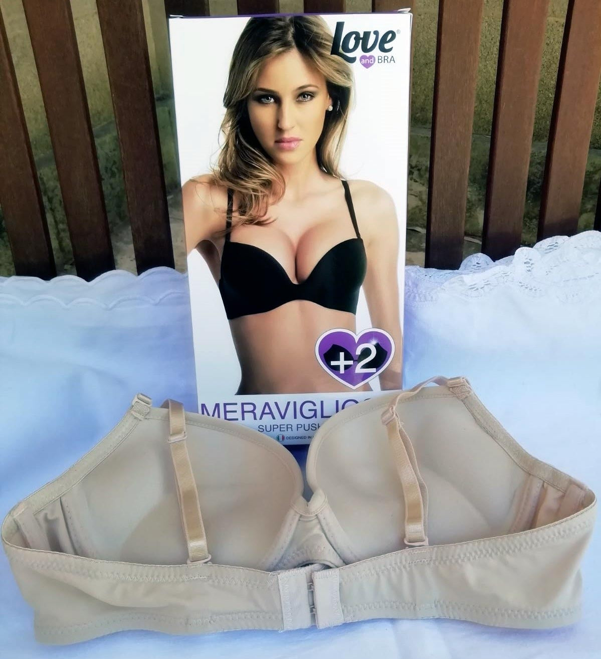 Reggiseno fascia super push up Love and bra meraviglioso