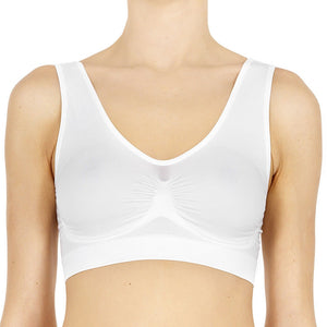 Brassiere Pompea Wellness spalla larga in microfibra