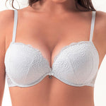 Reggiseno super push up Lormar double pizzo ad aria