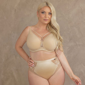 Reggiseno con ferretto liscio con gioiello removibile Krisline Fiore L1116
