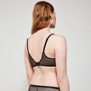 Reggiseno senza ferretto tulle a pois Gisela 10044