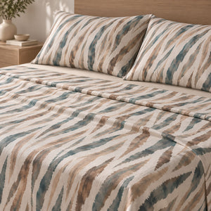 Completo letto 100% cotone percalle Riviera LN1845 zama