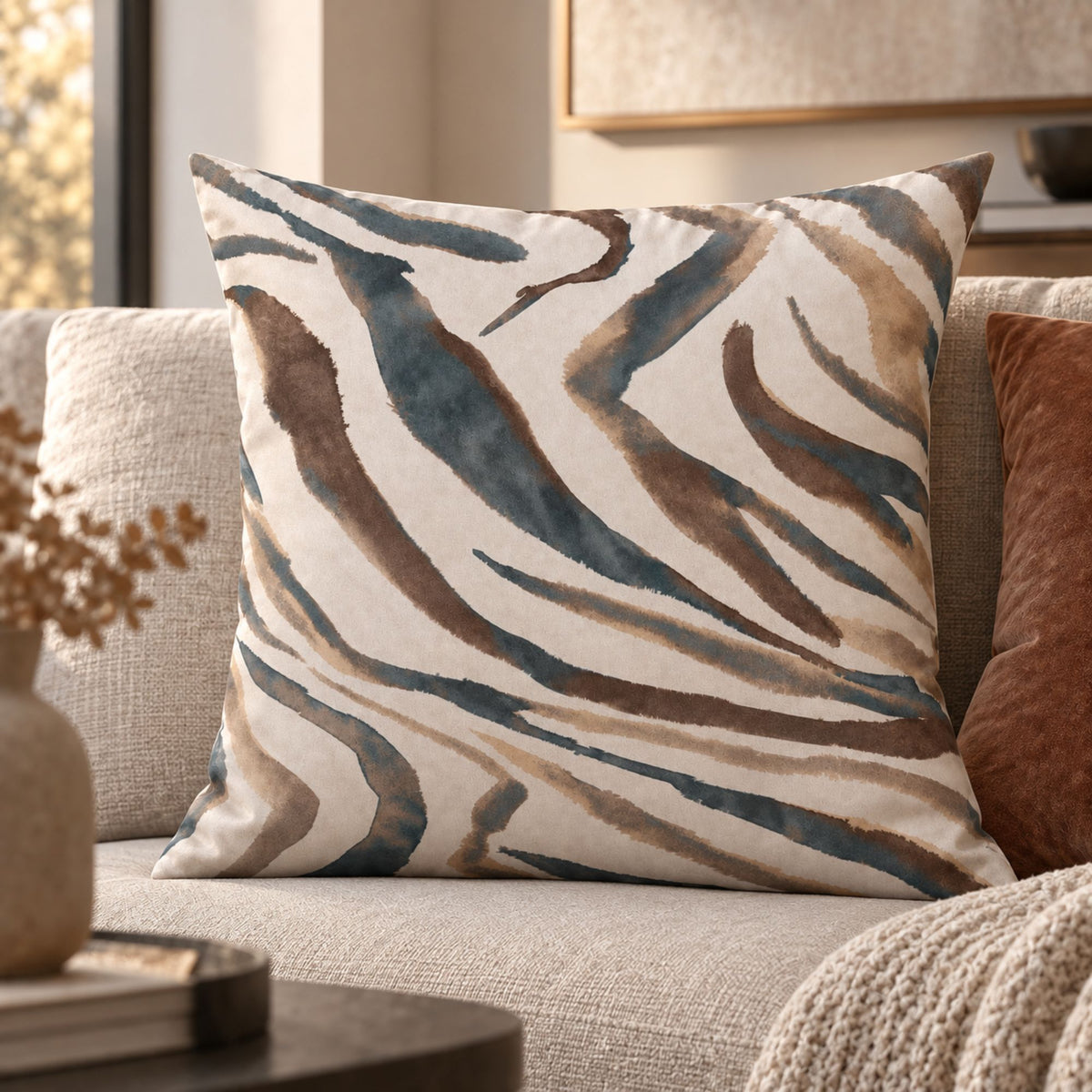 Cuscino d'arredo a fantasia + anima Riviera zama AG1028
