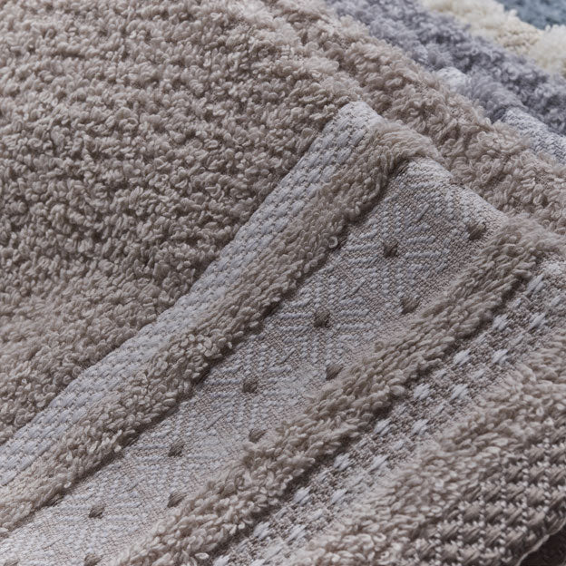 Vingi set asciugamani viso + ospite cotone Rubino beige