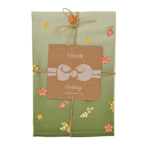 Runner in cotone 100% con motivo floreale Thun Country