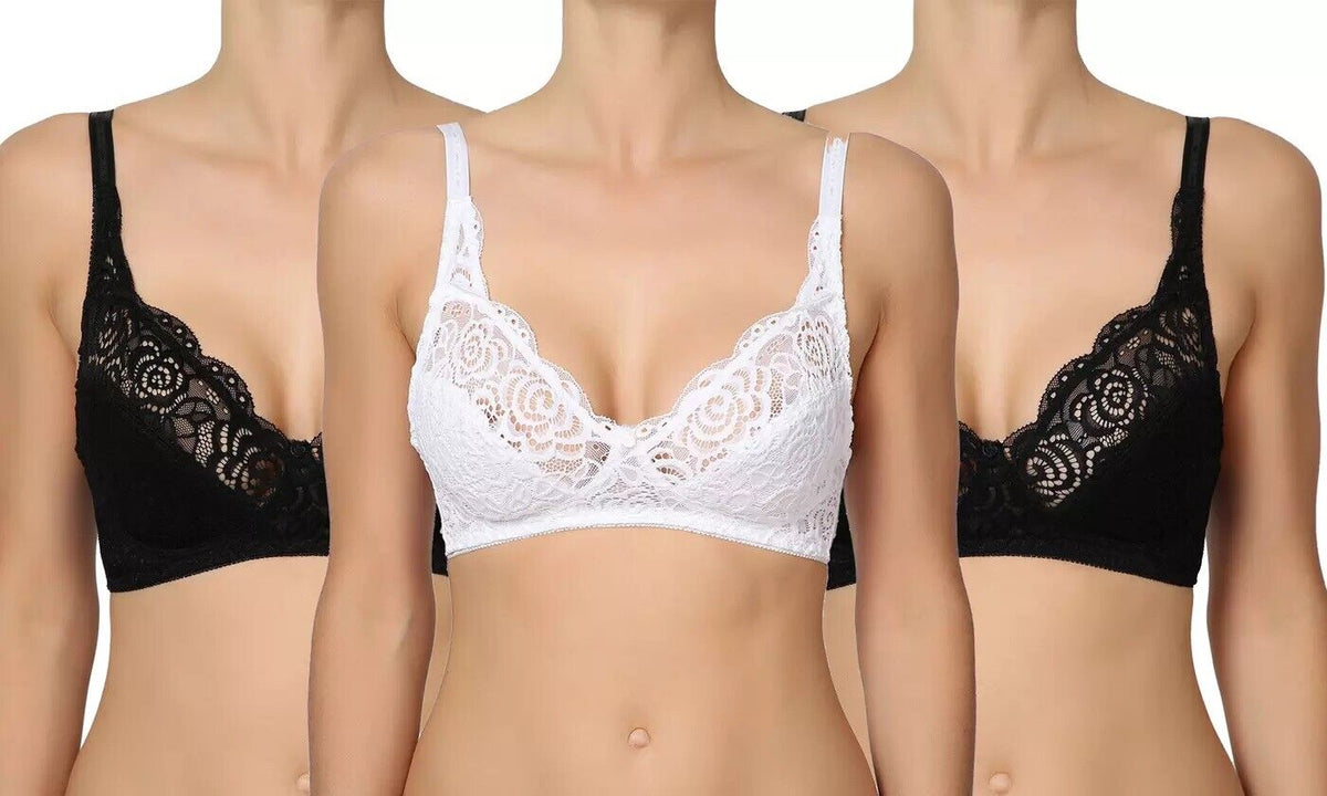 Reggiseno senza ferretto Liabel Zoe coppa C con pizzo