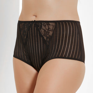 Culotte vita alta righe con pizzo Frames S906