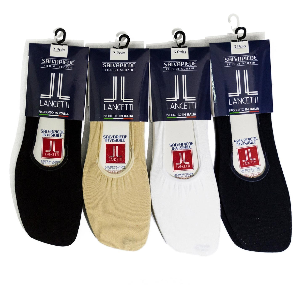 Salvapiedi Lancetti LAN015 cotone filo di scozia 6 paia