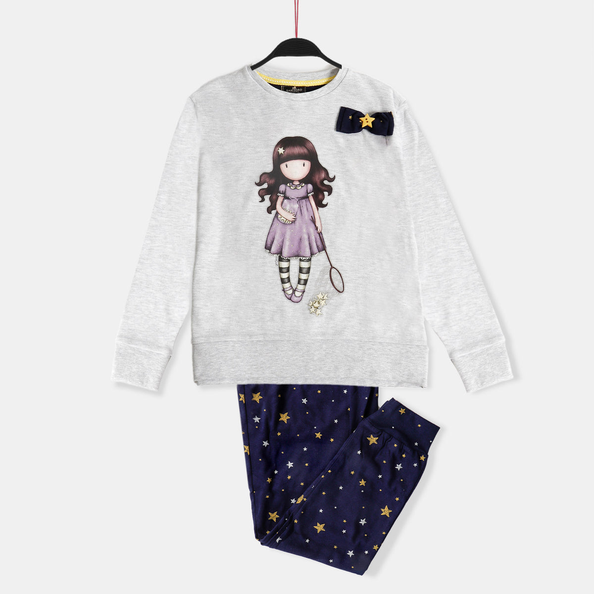 Pigiama bambina invernale Santoro Gorjuss 56624 caldo cotone