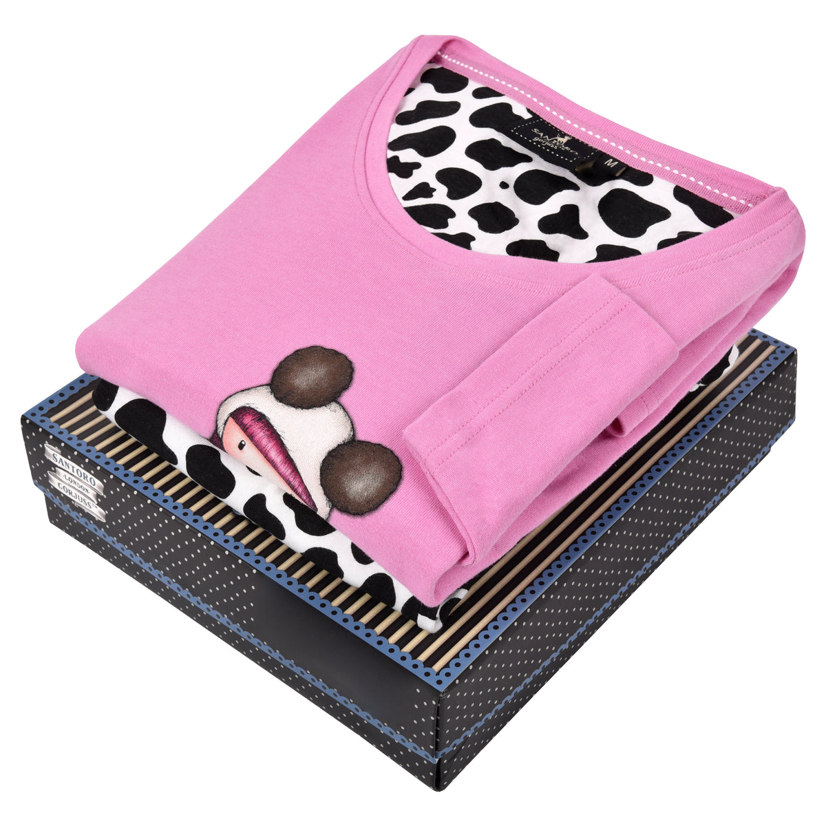 Pigiama donna Santoro Gorjuss 56609 caldo cotone maculato