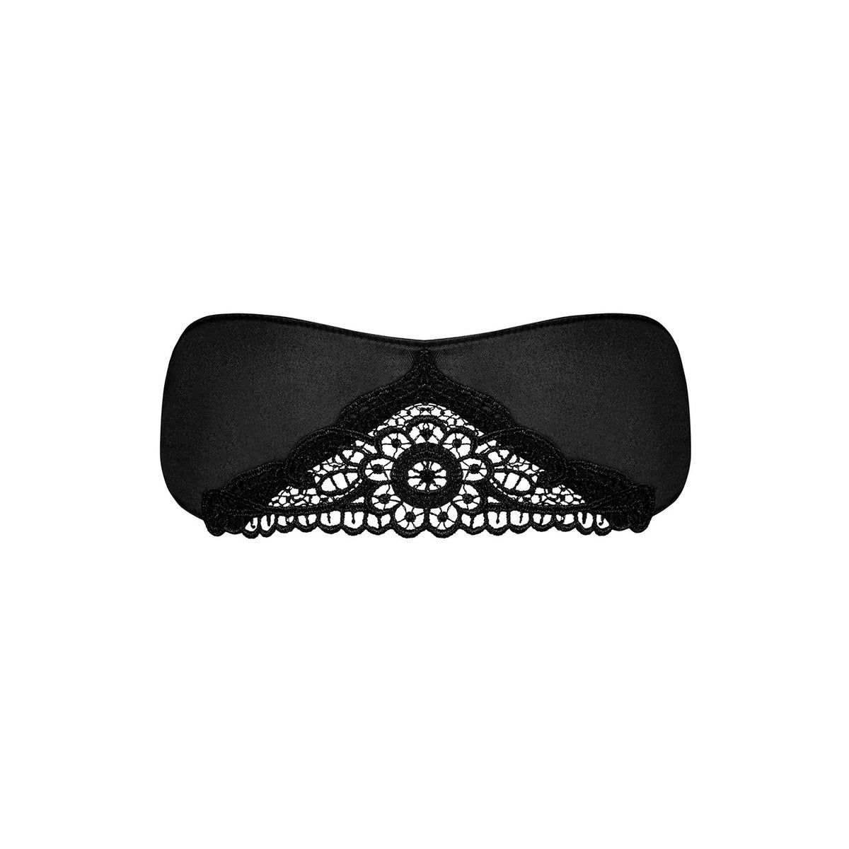 Sexy vestaglia di raso Obsessive Satinia robe + maschera nera 2pz