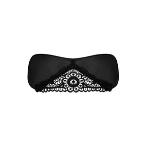 Sexy vestaglia di raso Obsessive Satinia robe + maschera nera 2pz